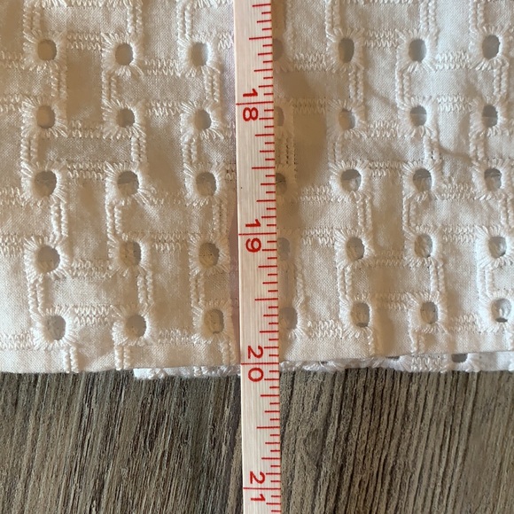 NWOT Nautical Eyelet White A Line skirt - Picture 6 of 6